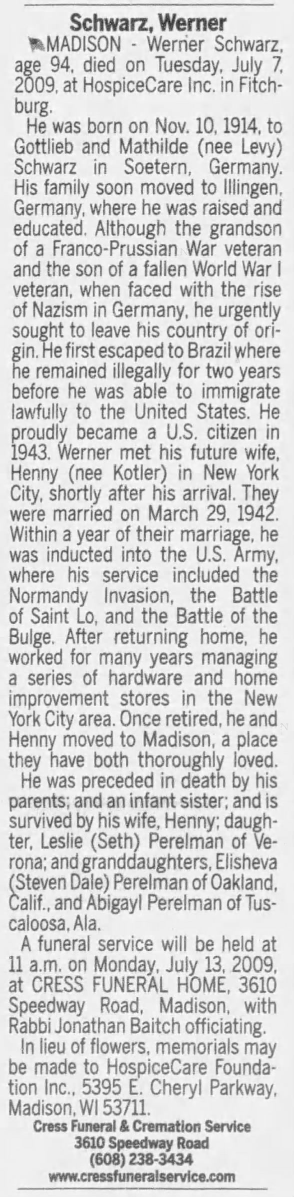 Clipping from Wisconsin State Journal